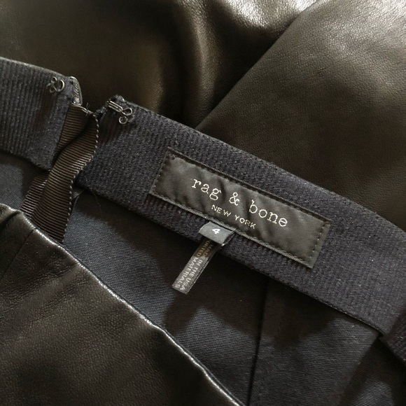 Rag & Bone Simone Leather Pants 4 - Picture 5 of 8